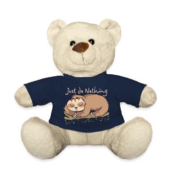 To Do List Nothing - Just Do Nothing - Teddy Bear - french navy - Front
