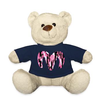 Bighorn Sheep Camouflage – Pure Wilderness - Teddy Bear - french navy - Front