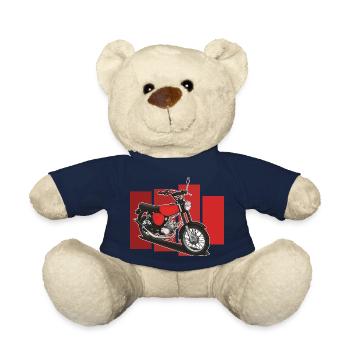 S51 (rouge) // Illustration - Nounours - bleu marine - Devant