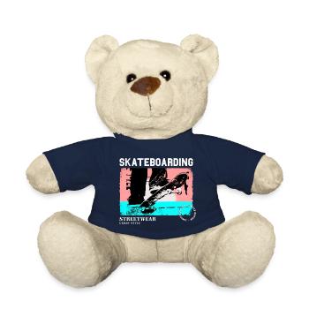 Skateboarding Skate Skater Skateboard Sk8 Vintage - Teddy - French Navy - Vorne