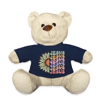 Jesus - Teddy Bear - french navy - Front