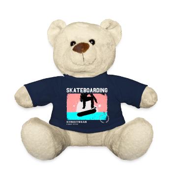 Skateboarding Skate Skater Skateboard Sk8 Vintage - Teddy - French Navy - Vorne