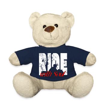 Pour les motards - RideWithSoul - Nounours - bleu marine - Devant