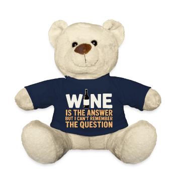 Wine is the answer ich hab nur die Frage vergessen - Teddy - French Navy - Vorne