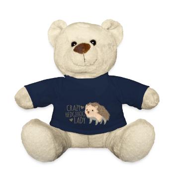 crazy hedgehog lady - Teddy Bear - french navy - Front