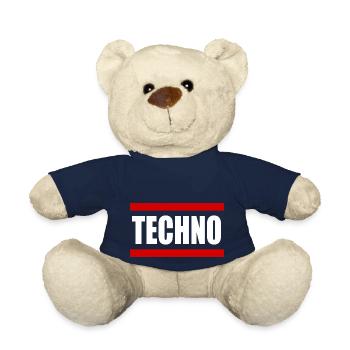 Techno Rave Music - Teddy Bear - french navy - Front