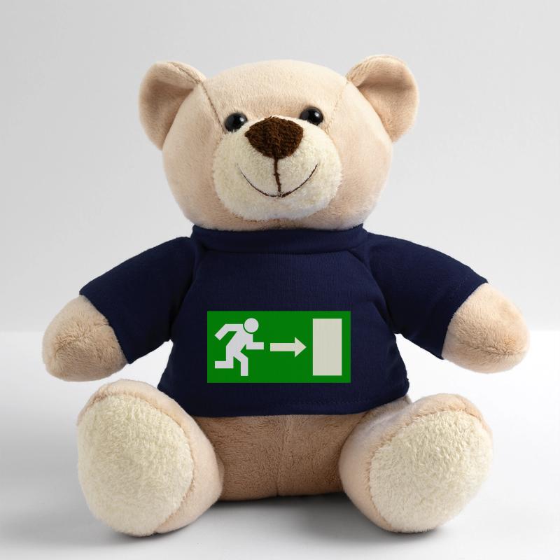 Exit sign template to personalize Teddy Bear