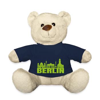 Skyline Berlin Allemagne cadeau historique - Nounours - bleu marine - Devant