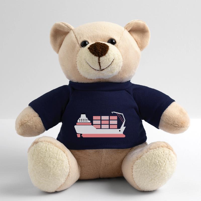 container ship pink Teddy Bear