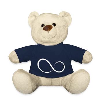 Infinity Sign Infinity Vector Motif - Teddy Bear - french navy - Front