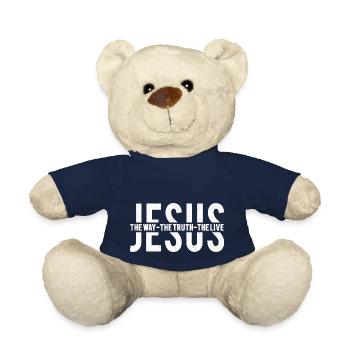 Jesus, the way, the truth, the live - Nounours - bleu marine - Devant