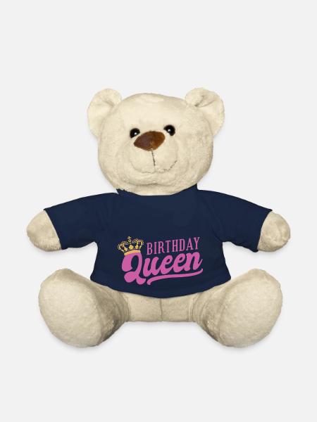 Birthday Queen - Teddy Bear - french navy