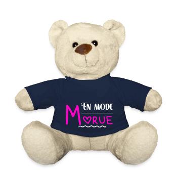 En mode morue cadeau humour femme provoque - Nounours - bleu marine - Devant