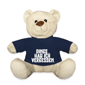 lustiger Spruch Schrift verrgessen Sommer Sonne - Teddy - French Navy - Vorne