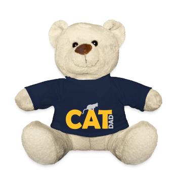 Conception du logo Cat Dad - Nounours - bleu marine - Devant
