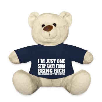 funny sayings funny saying gift funny - Teddy Bear - french navy - Front