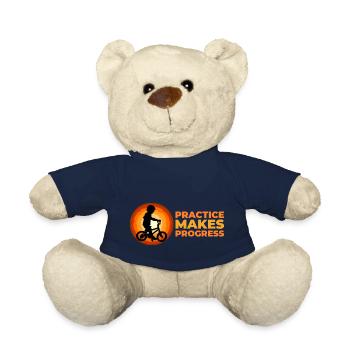Practice makes progress - Teddy Bear - french navy - Front