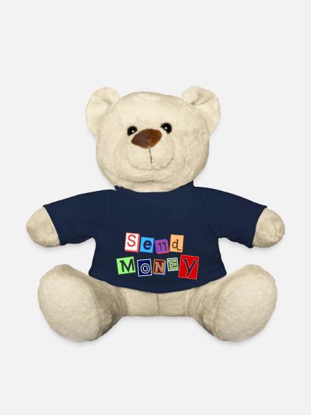 Send MONEY - Teddy Bear - french navy