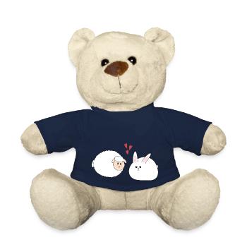 Rabbit and sheep, Easter - Teddy Bear - french navy - Front