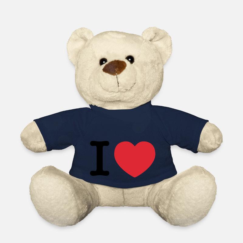 Ich liebe | Liebe | I Herz - Teddy - French Navy