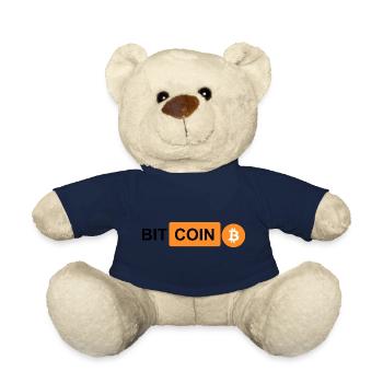 Crypto Bitcoin BTC prn 2 - Teddy Bear - french navy - Front