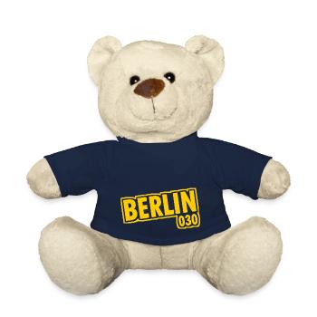 Berlin - 030 - Capitale - Allemagne - Indicatif régional - Nounours - bleu marine - Devant