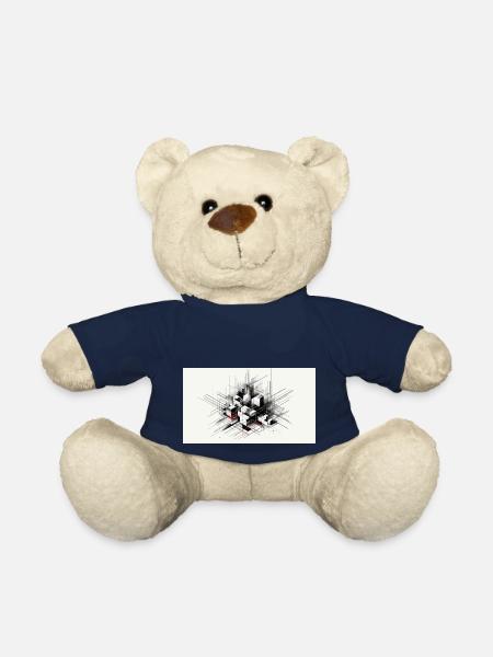 Abstract art - Teddy Bear - french navy