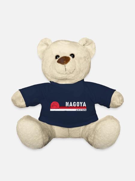 Vintage Nagoya Japan Japanese for Asia Lover Men - Teddy Bear - french navy