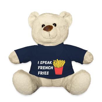 Ich spreche Pommes frites lustiger Spruch - Teddy - French Navy - Vorne