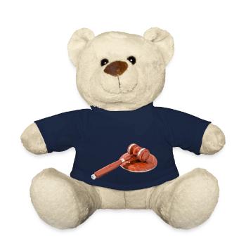 Lawyer Lawyer Judge Judge Law Justi - Teddy Bear - french navy - Front