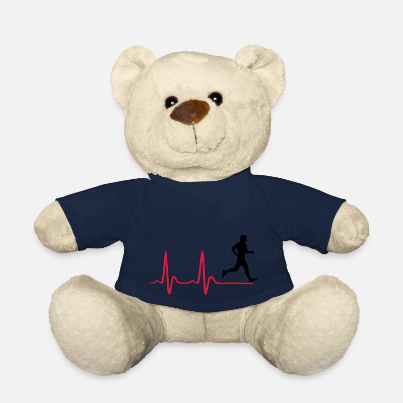 Running Man, runner & heartbeat - Nounours - bleu marine
