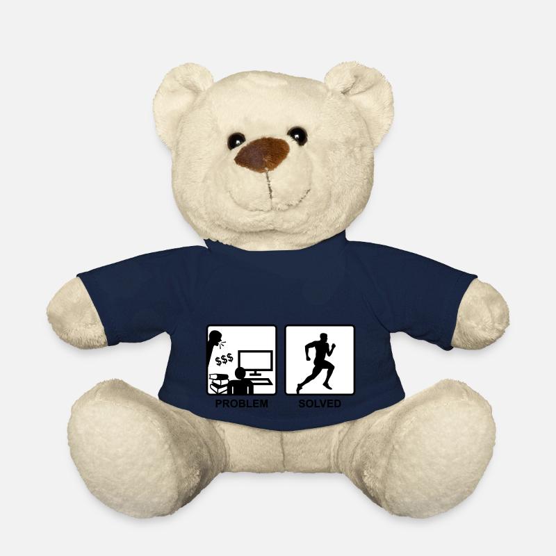Running solves problems - Man - Nounours - bleu marine
