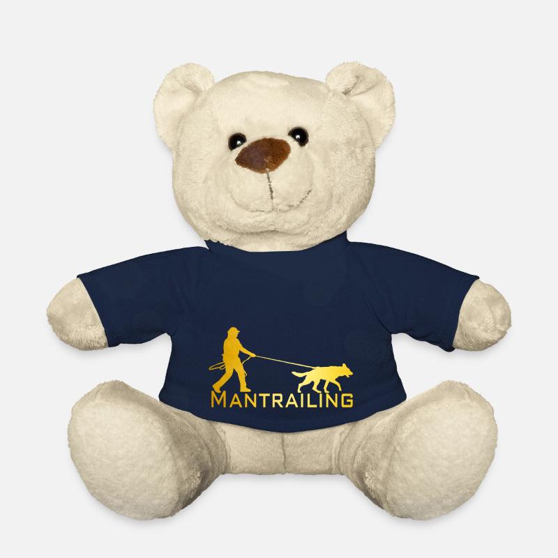 Mantrailing or - Nounours - bleu marine