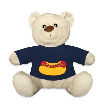 Hot Dog Sausage - Teddy Bear - french navy - Front