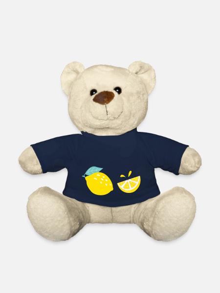 fresh lemons - frische Zitronen - Teddybjørn - navy