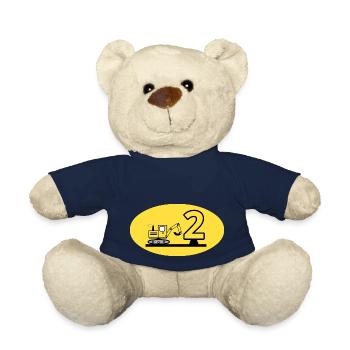 Excavatrice - Nounours - bleu marine - Devant