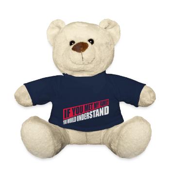 you would understand quote - Teddy Bear - french navy - Front
