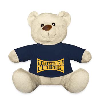 not antisocial anti stupid - Teddy - French Navy - Vorne