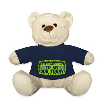 only talking to dog - Teddy Bear - french navy - Front