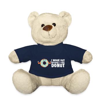 Ich trainiere, weil ich Donut liebe - Teddy - French Navy - Vorne