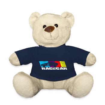 Race car - Teddy Bear - french navy - Front