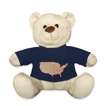 Karte bezirke der vereinigten staaten von amerika - Teddy - French Navy - Vorne