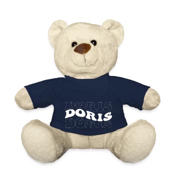 Drôle Doris Groovy 4 Hommes Femmes Cool Doris Tie Dye - Nounours - bleu marine - Devant