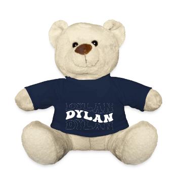 Funny Dylan Groovy 4 Männer Frauen Cool Dylan Tie Dye - Teddy - French Navy - Vorne