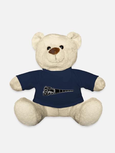 Vinted Retro Railway Train - Teddy Bear - french navy
