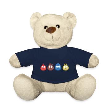 4 Elements (Fire, Earth, Water, Air) (Bubble) - Teddy Bear - french navy - Front