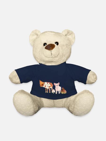 Bauernhof Tiere Veganismus - Teddy - French Navy