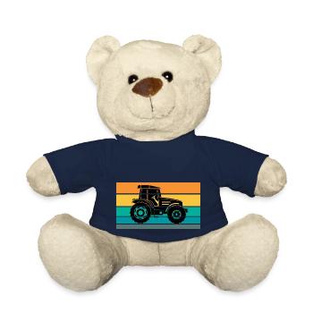 Tracteur - Nounours - bleu marine - Devant