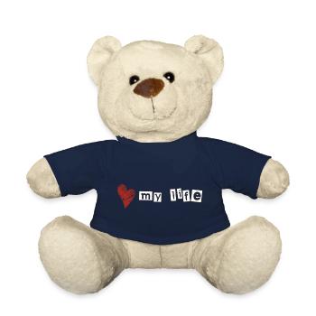 Love my life - Teddy Bear - french navy - Front