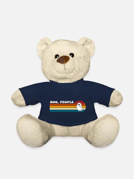 Funny and Scary Boo Ew People - Teddy Bear - french navy